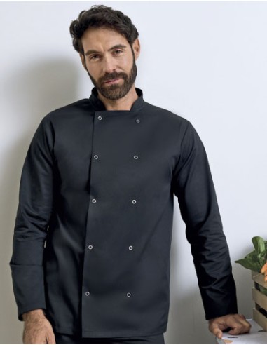 PRE-PR665-Chefs Long Sleeve Stud Jacket